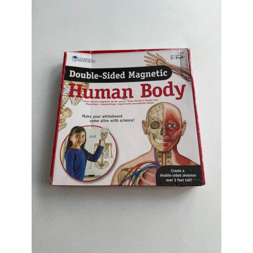 Learning Resources Double-Sided Magnetic Human Body LER 6044 Anatomy Set New